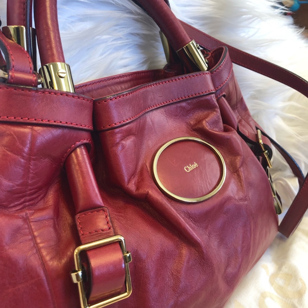 💄Gorgeous Chloe Leather Shoulder Bag w/strap💄
